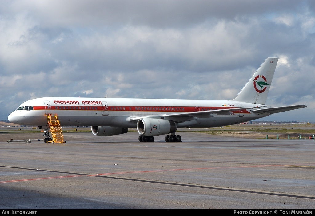 Aircraft Photo of TJ-CAH | Boeing 757-23A | Cameroon Airlines | AirHistory.net #78195