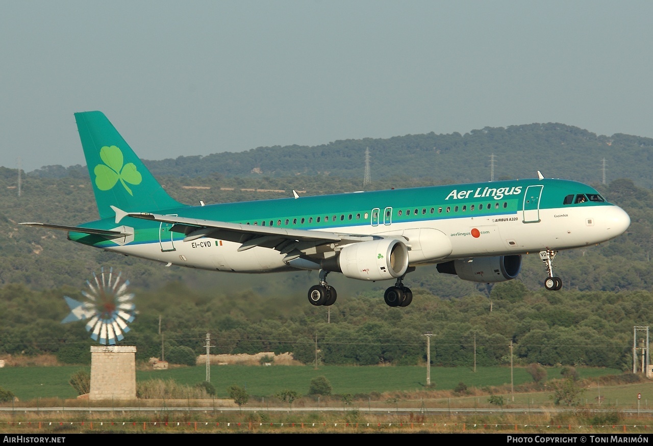 Aircraft Photo of EI-CVD | Airbus A320-214 | Aer Lingus | AirHistory.net #78197