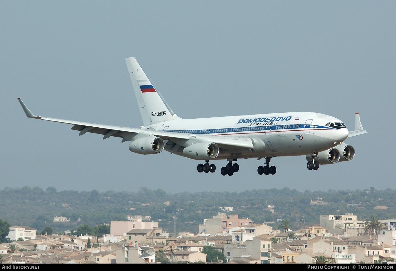 Aircraft Photo of RA-96006 | Ilyushin Il-96-300 | Domodedovo Airlines | AirHistory.net #78209