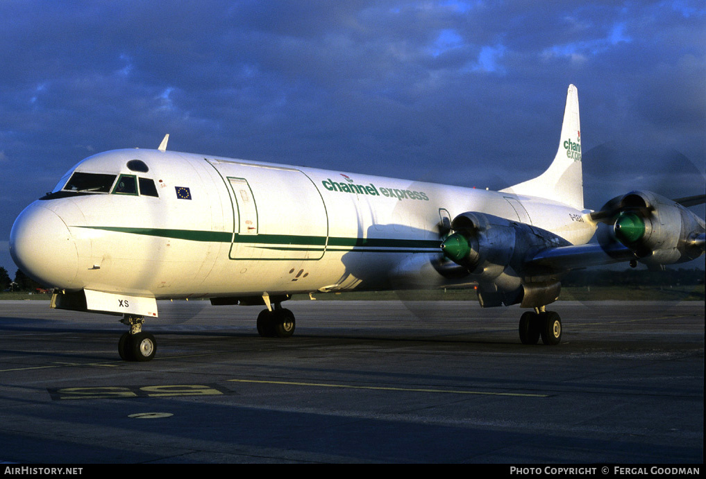 Aircraft Photo of G-CEXS | Lockheed L-188C(F) Electra | Channel Express | AirHistory.net #78256