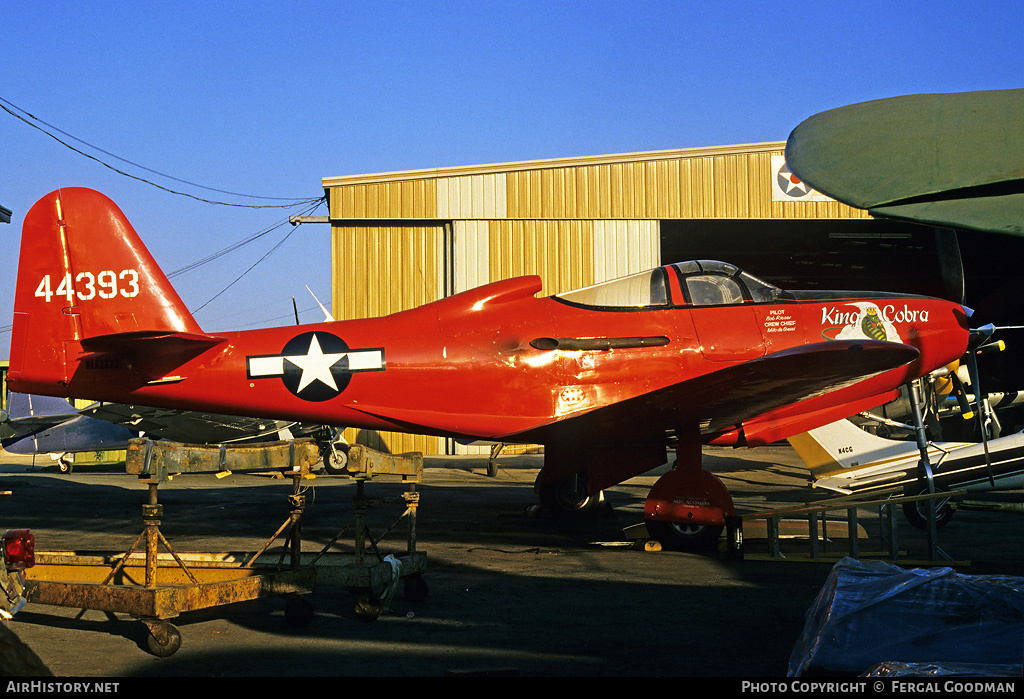 Aircraft Photo of N62822 / NL62822 / 44393 | Bell RP-63C Kingcobra | USA - Air Force | AirHistory.net #78274