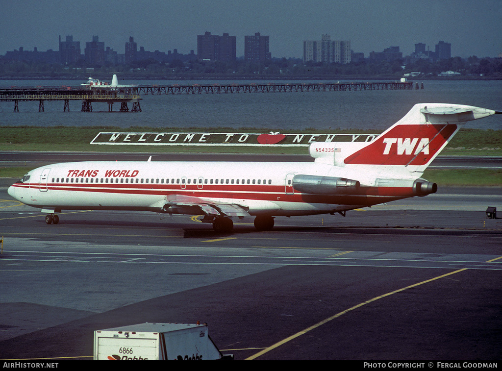 Aircraft Photo of N54335 | Boeing 727-231 | Trans World Airlines - TWA | AirHistory.net #78287