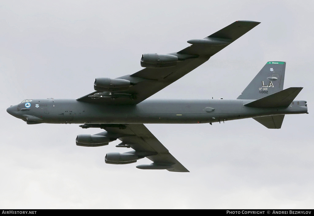 Aircraft Photo of 60-0002 / AF60-002 | Boeing B-52H Stratofortress | USA - Air Force | AirHistory.net #78307