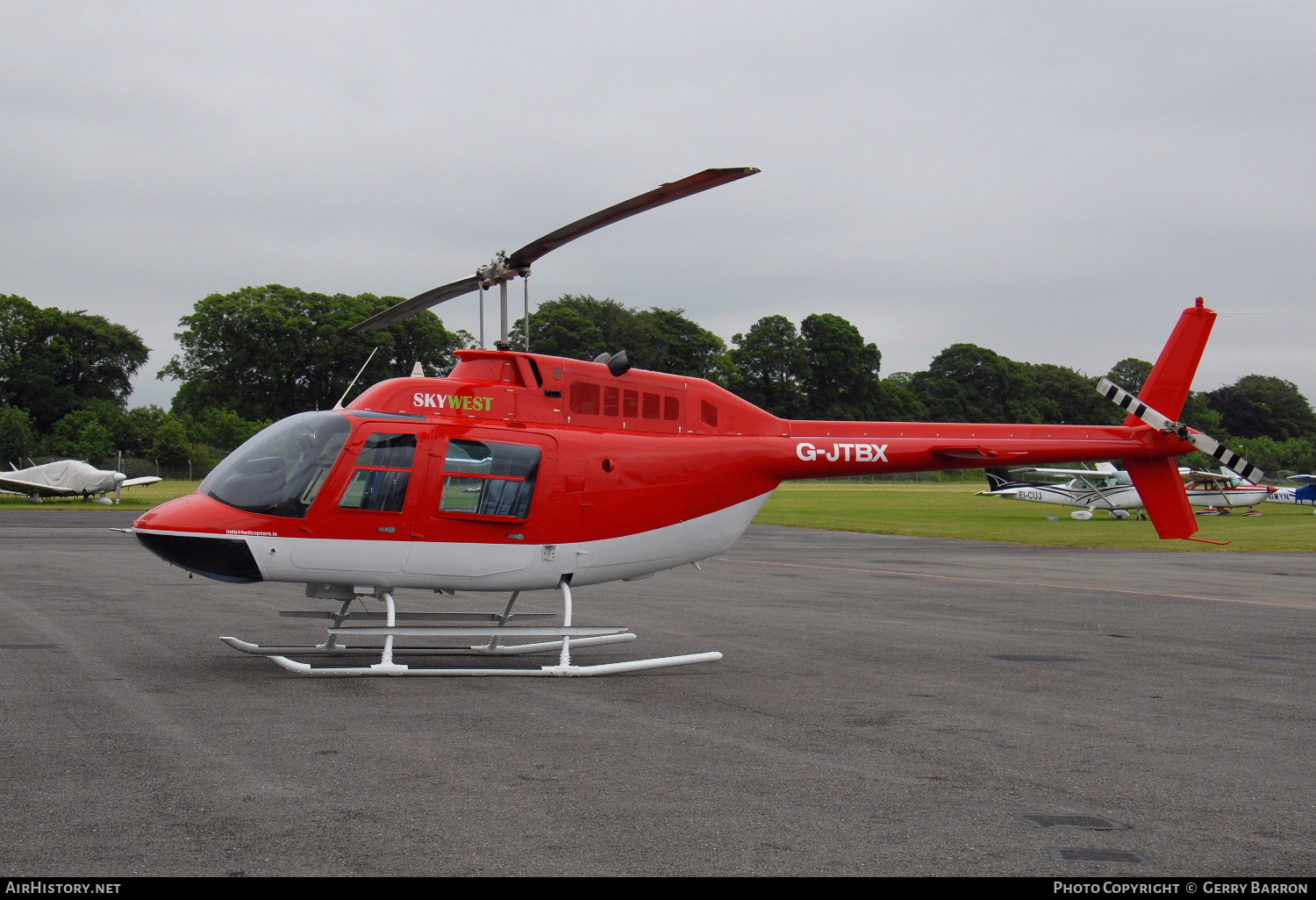 Aircraft Photo of G-JTBX | Bell 206B-3 JetRanger III | Skywest Aviation | AirHistory.net #78335