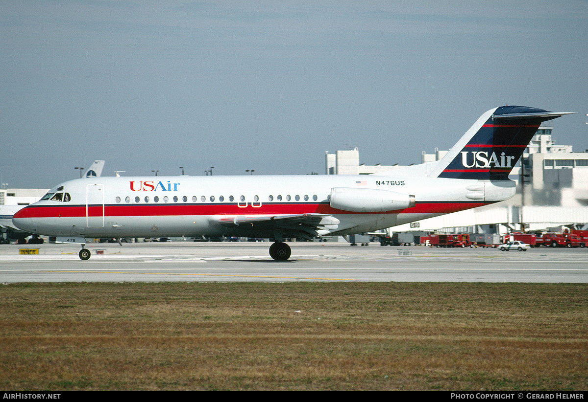 Aircraft Photo of N476US | Fokker F28-4000 Fellowship | USAir | AirHistory.net #78355