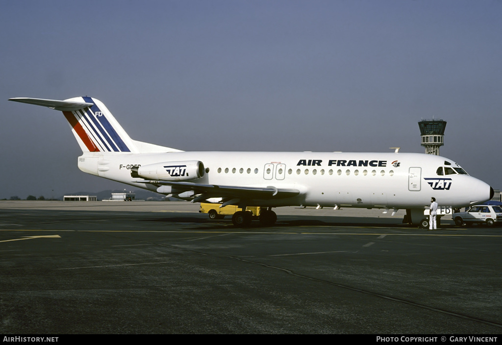 Aircraft Photo of F-GDFD | Fokker F28-4000 Fellowship | Air France | AirHistory.net #78393