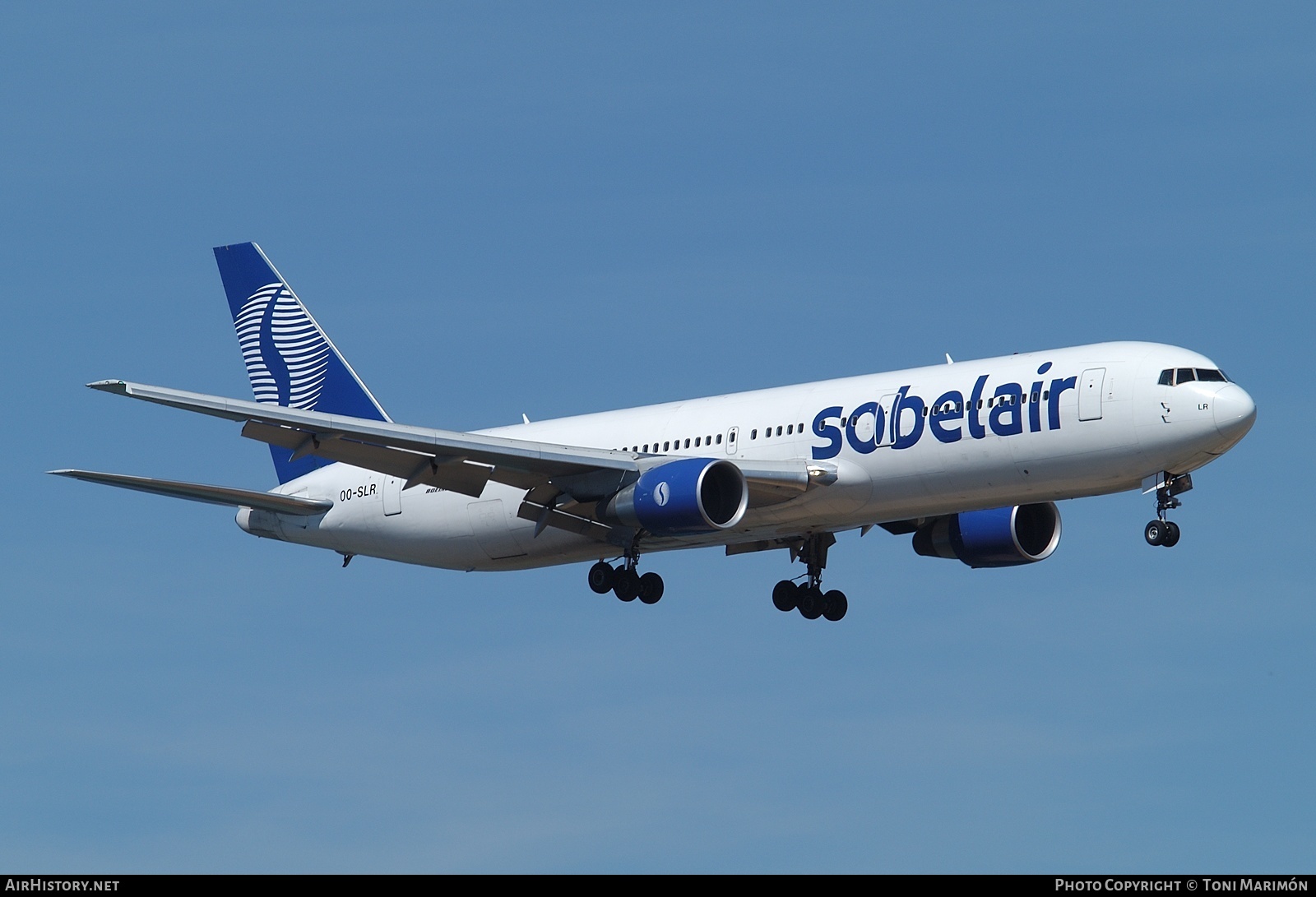 Aircraft Photo of OO-SLR | Boeing 767-3BG/ER | Sobelair | AirHistory.net #78401