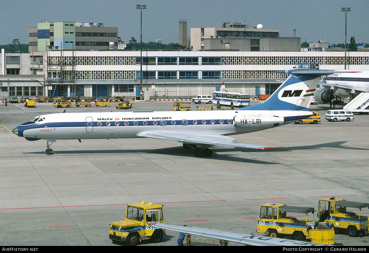 Aircraft Photo of HA-LBI | Tupolev Tu-134A-3 | Malév - Hungarian Airlines | AirHistory.net #78434