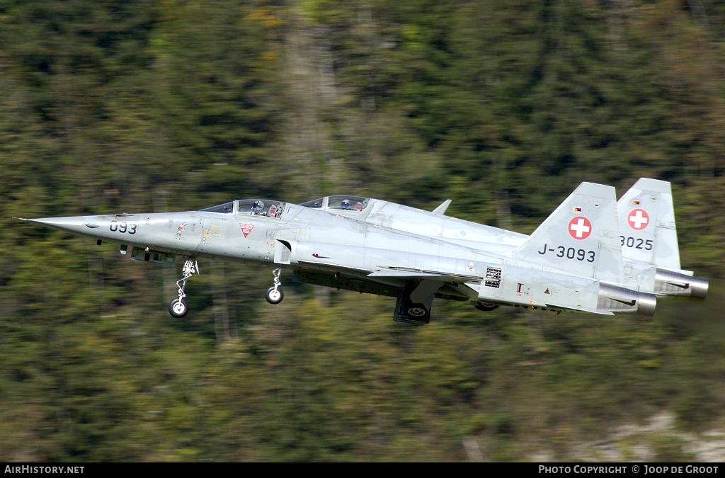 Aircraft Photo of J-3093 | Northrop F-5E Tiger II | Switzerland - Air Force | AirHistory.net #78445