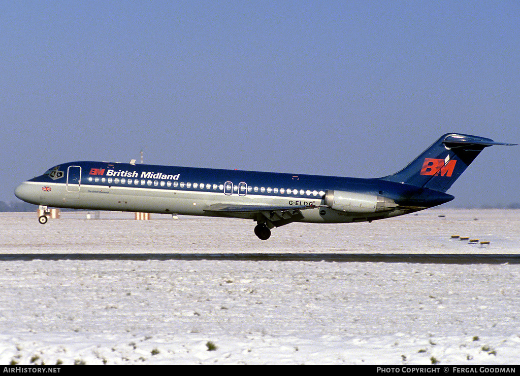 Aircraft Photo of G-ELDG | McDonnell Douglas DC-9-32 | British Midland Airways - BMA | AirHistory.net #78486