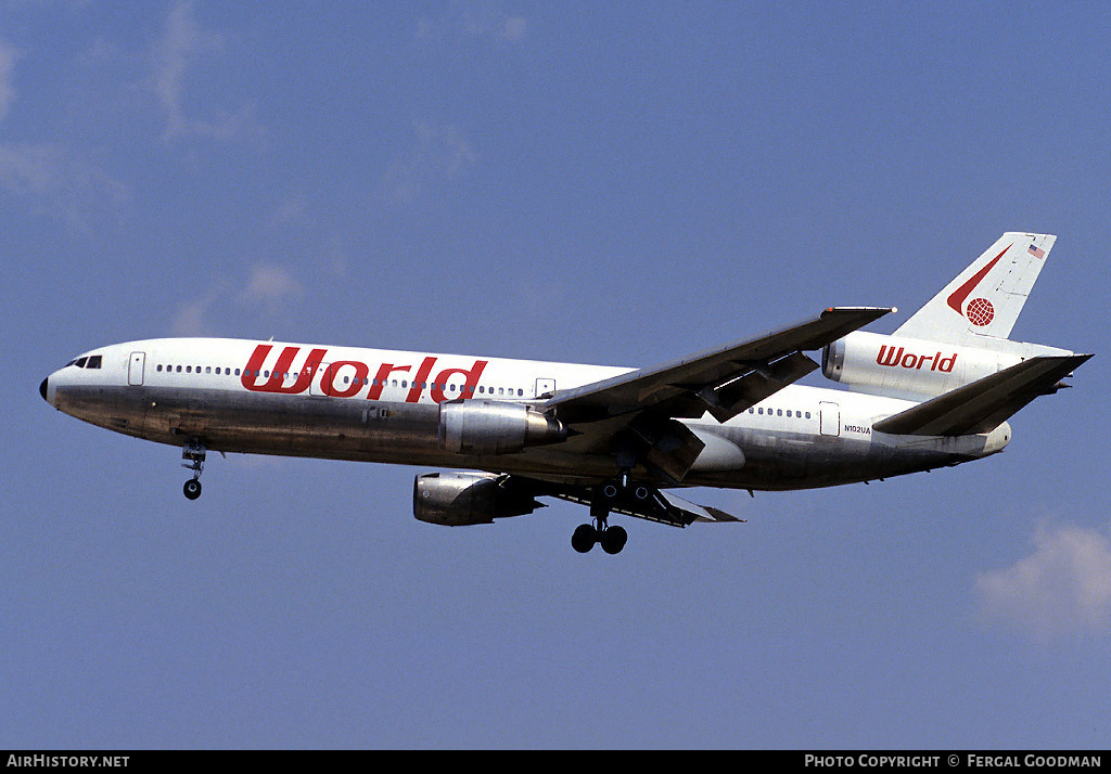 Aircraft Photo of N102UA | McDonnell Douglas DC-10-10 | World Airways | AirHistory.net #78487