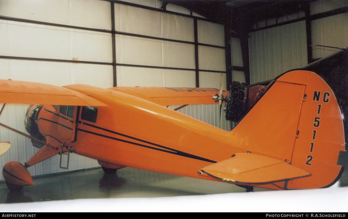 Aircraft Photo of N15112 / NC15112 | Stinson SR-6 Reliant | Historic Aircraft Restoration Museum | AirHistory.net #78527