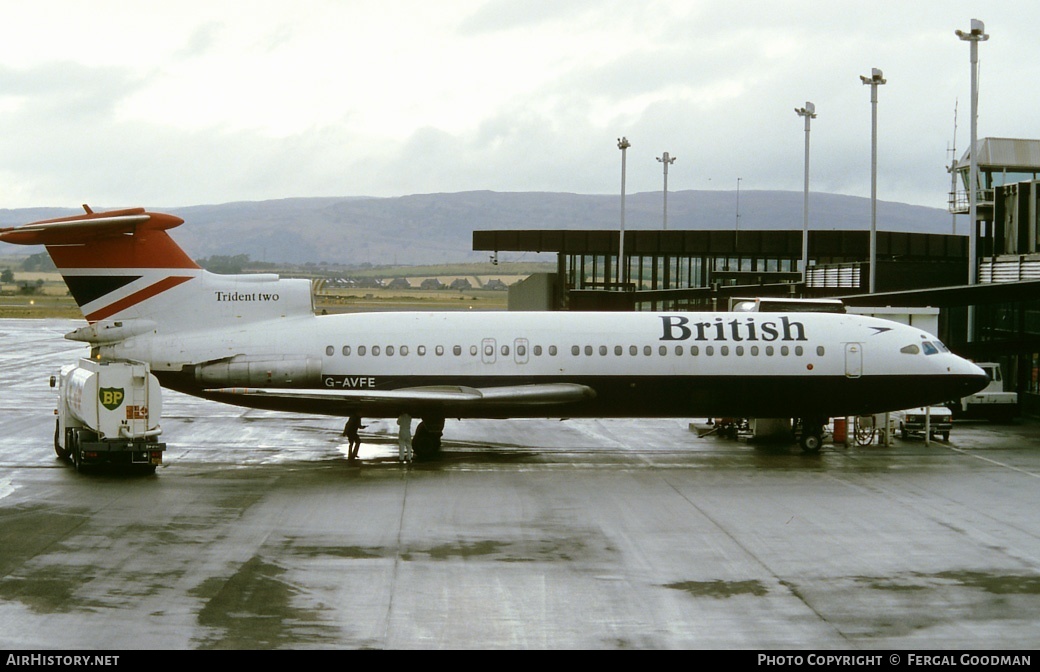 Aircraft Photo of G-AVFE | Hawker Siddeley HS-121 Trident 2E | British Airways | AirHistory.net #78565