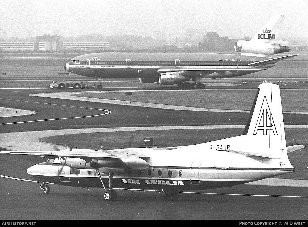 Aircraft Photo of G-BAUR | Fokker F27-200 Friendship | Air Anglia | AirHistory.net #78633