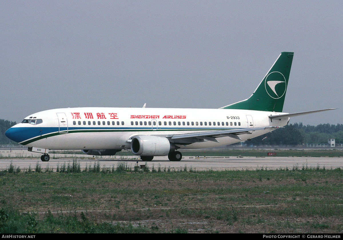 Aircraft Photo of B-2933 | Boeing 737-3K9 | Shenzhen Airlines | AirHistory.net #78665