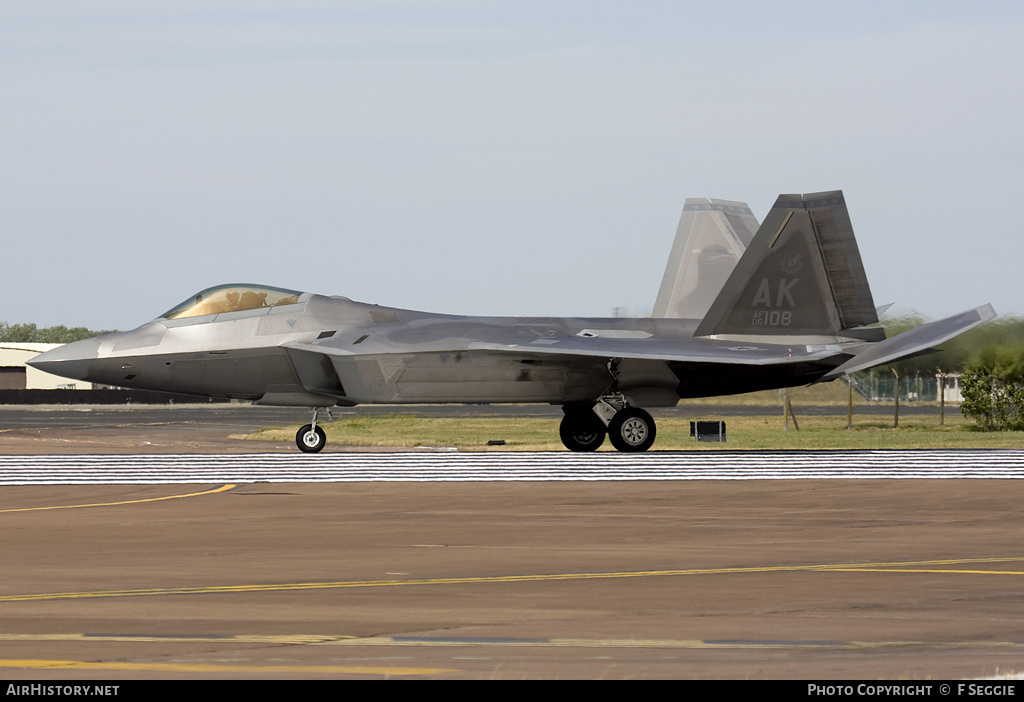 Aircraft Photo of 06-4108 / AF06-108 | Lockheed Martin F-22A Raptor | USA - Air Force | AirHistory.net #78671