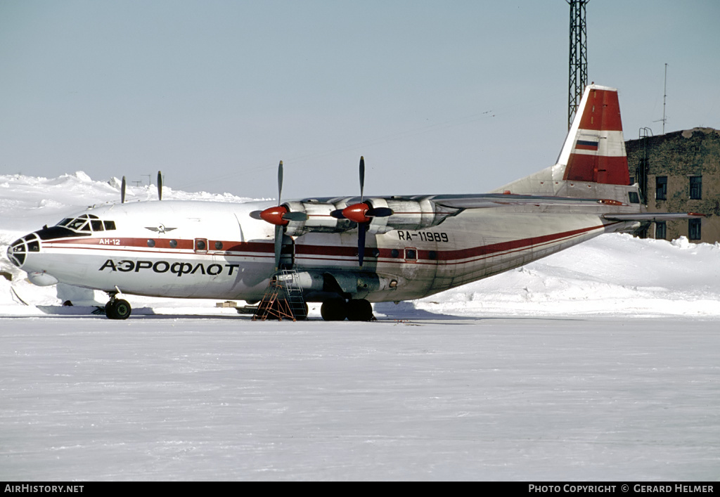 Aircraft Photo of RA-11989 | Antonov An-12BP | Aeroflot | AirHistory.net #78673