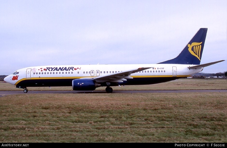 Aircraft Photo of EI-CSF | Boeing 737-8AS | Ryanair | AirHistory.net #78713