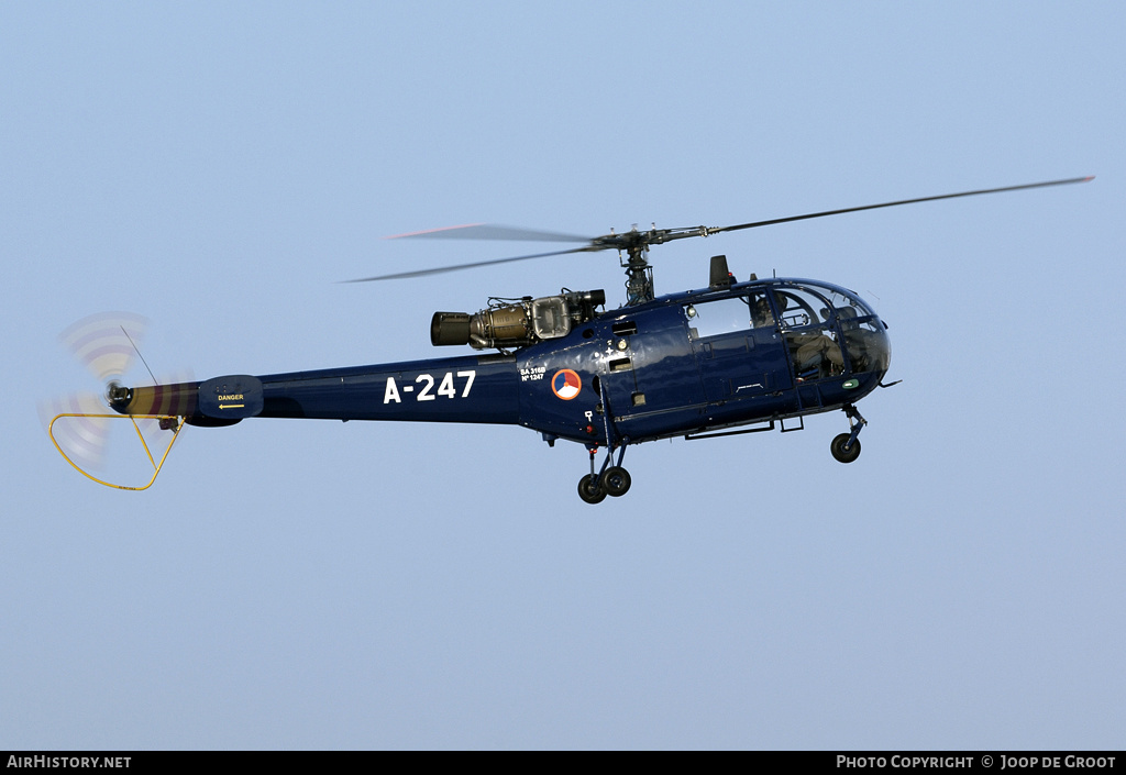 Aircraft Photo of A-247 | Sud SA-316B Alouette III | Netherlands - Air Force | AirHistory.net #78727