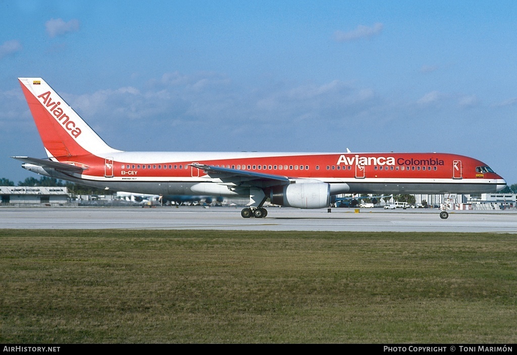 Aircraft Photo of EI-CEY | Boeing 757-2Y0 | Avianca | AirHistory.net #78754