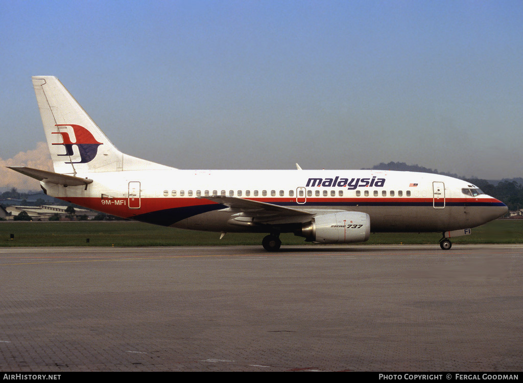 Aircraft Photo of 9M-MFI | Boeing 737-5H6 | Malaysia Airlines | AirHistory.net #78757