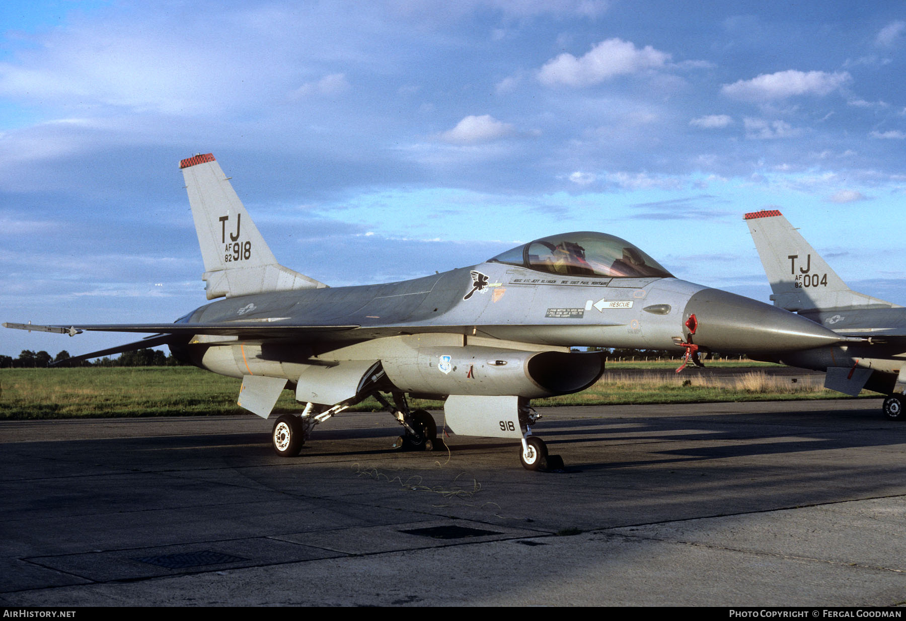 Aircraft Photo of 82-0918 / AF82-918 | General Dynamics F-16A Fighting Falcon | USA - Air Force | AirHistory.net #78766