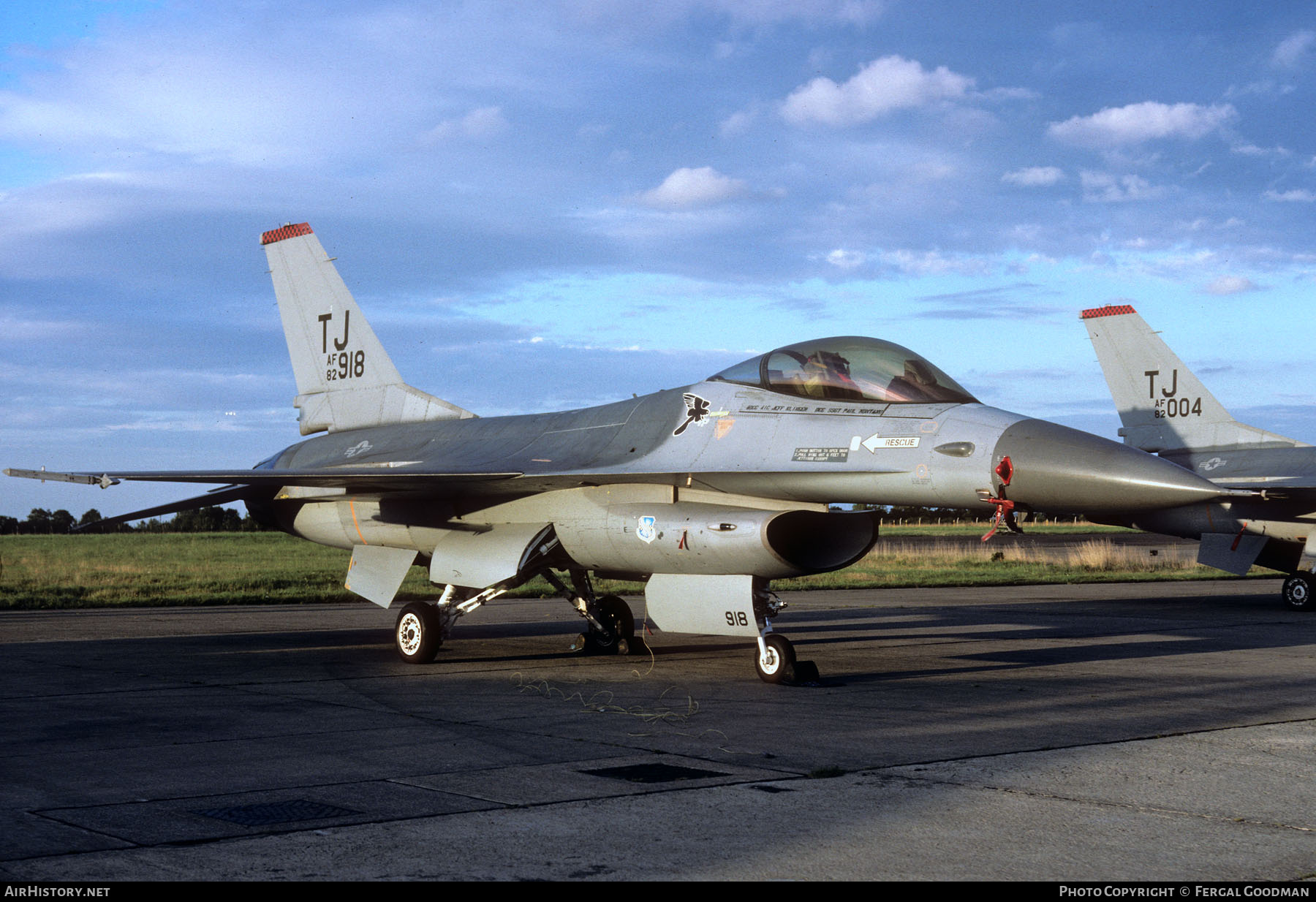 Aircraft Photo of 82-0918 / AF82-918 | General Dynamics F-16A Fighting Falcon | USA - Air Force | AirHistory.net #78766