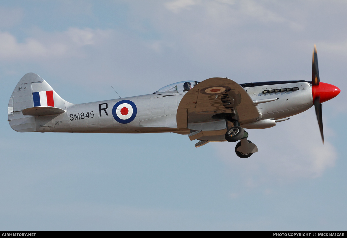 Aircraft Photo of G-BUOS / SM845 | Supermarine 394 Spitfire FR18E | UK - Air Force | AirHistory.net #78781