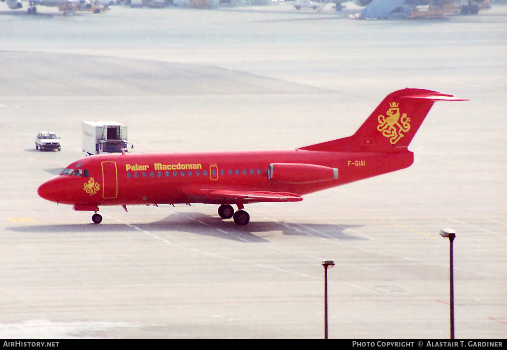 Aircraft Photo of F-GIAI | Fokker F28-1000 Fellowship | Palair Macedonian Airlines | AirHistory.net #78787