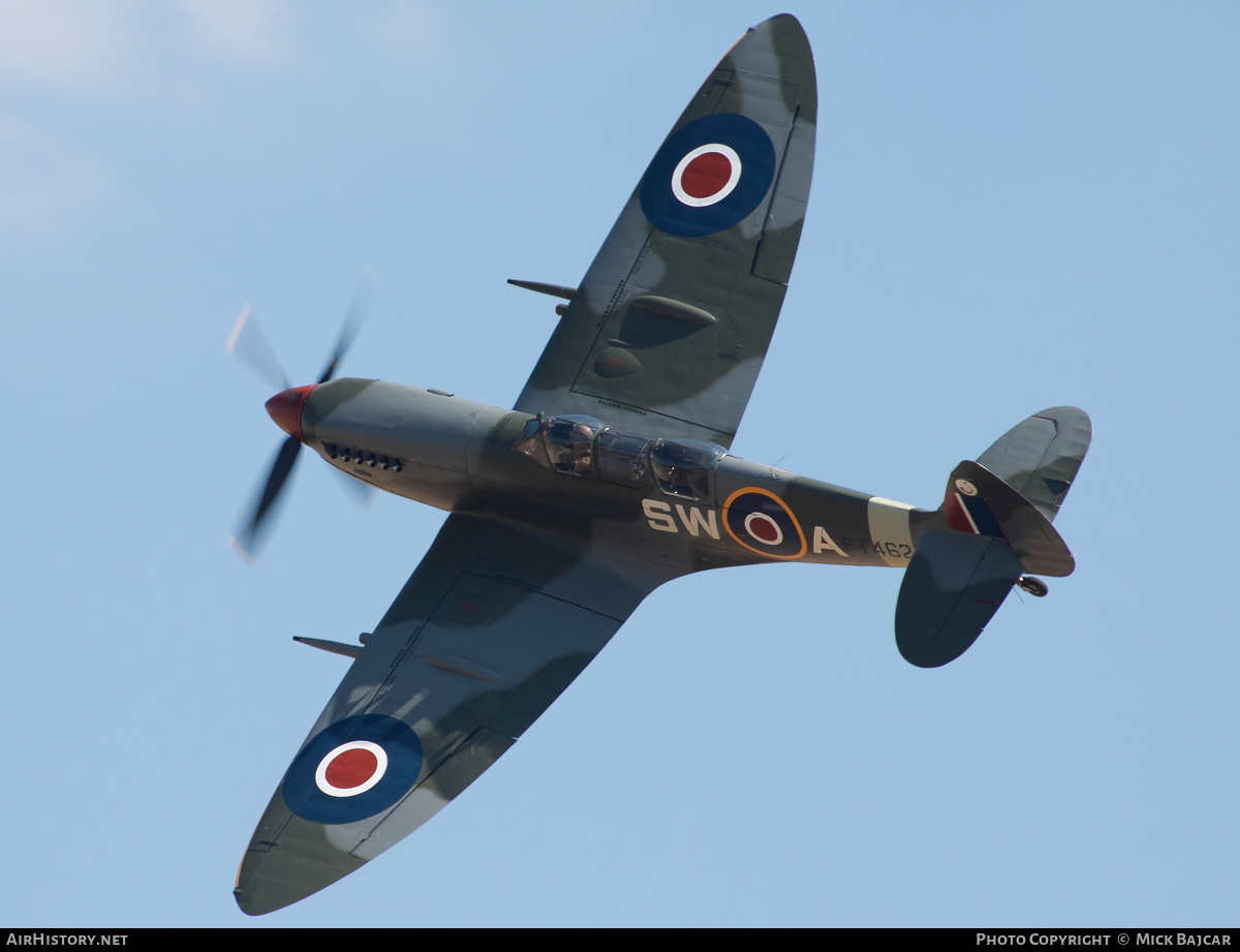 Aircraft Photo of G-CTIX / PT462 | Supermarine 509 Spitfire T9 | UK - Air Force | AirHistory.net #78796