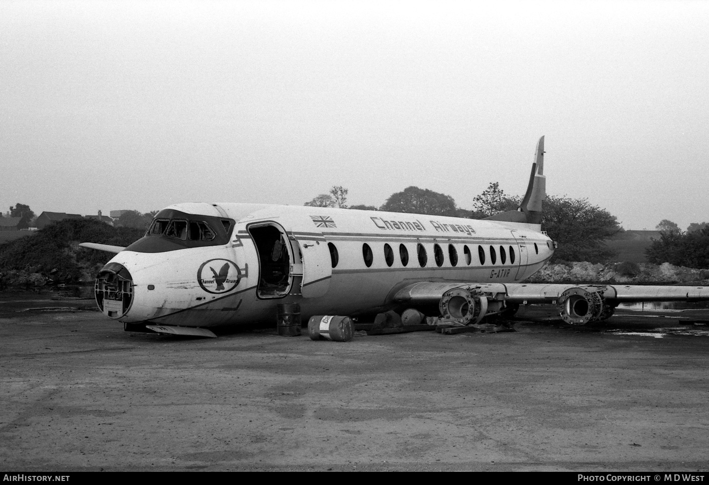 Aircraft Photo of G-ATVR | Vickers 812 Viscount | Channel Airways | AirHistory.net #78799