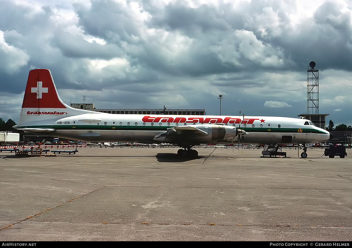 Aircraft Photo of HB-IEN | Canadair CL-44D4-2 | Transvalair | AirHistory.net #78804