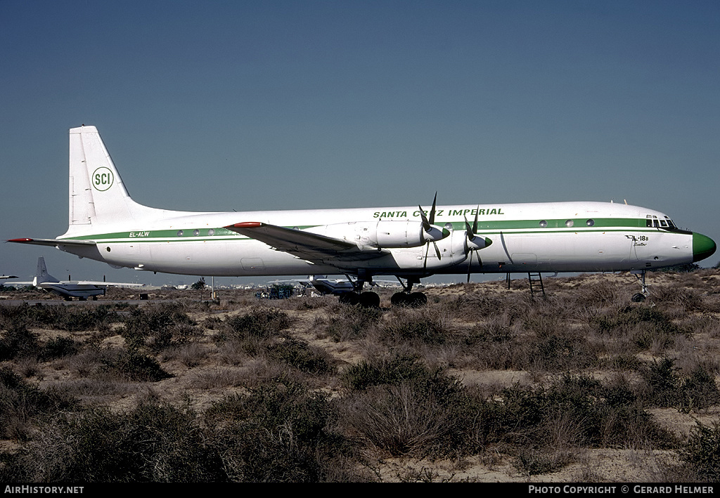 Aircraft Photo of EL-ALW | Ilyushin Il-18V | Santa Cruz Imperial - SCI | AirHistory.net #78824