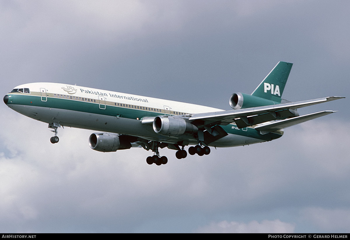 Aircraft Photo of AP-AXD | McDonnell Douglas DC-10-30 | Pakistan International Airlines - PIA | AirHistory.net #78839