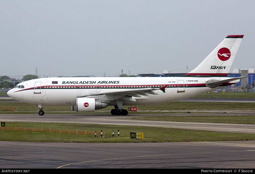 Aircraft Photo of S2-ADK | Airbus A310-324 | Biman Bangladesh Airlines | AirHistory.net #78850