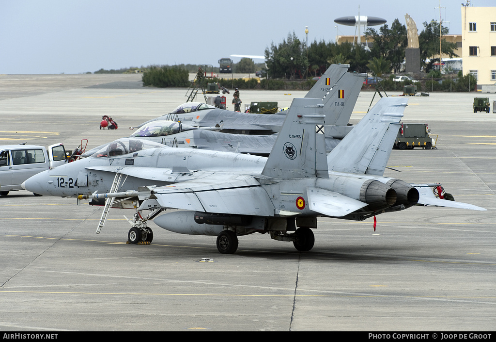 Aircraft Photo of C15-66 | McDonnell Douglas EF-18M Hornet | Spain - Air Force | AirHistory.net #78868