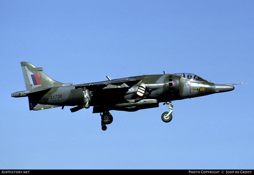 Aircraft Photo of XV738 | Hawker Siddeley Harrier GR3 | UK - Air Force | AirHistory.net #78876