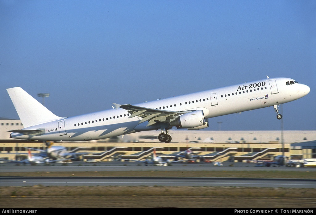 Aircraft Photo of G-OOAE | Airbus A321-211 | Air 2000 | AirHistory.net #78922