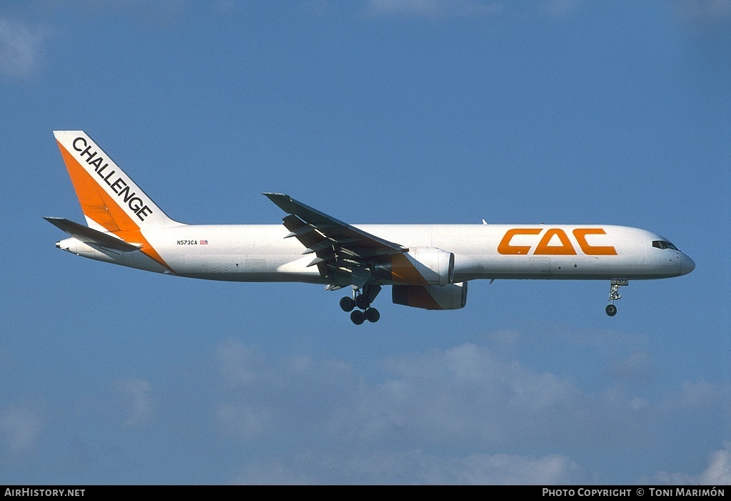 Aircraft Photo of N573CA | Boeing 757-23APF | Challenge Air Cargo - CAC | AirHistory.net #78924