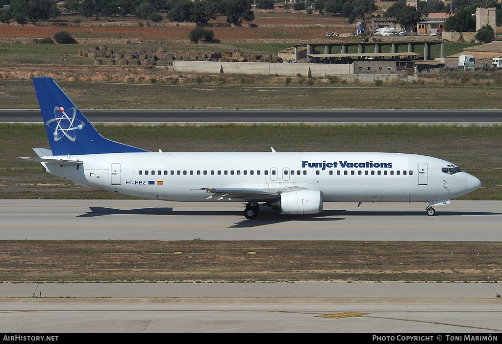 Aircraft Photo of EC-HBZ | Boeing 737-4Y0 | Funjet Vacations | AirHistory.net #78936