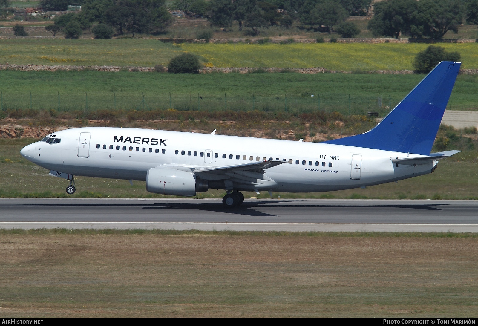 Aircraft Photo of OY-MRK | Boeing 737-7L9 | Maersk Air | AirHistory.net #78937