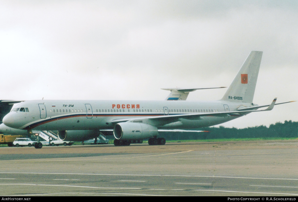 Aircraft Photo of RA-64505 | Tupolev Tu-214 | Rossiya - Russian Airlines | AirHistory.net #78943