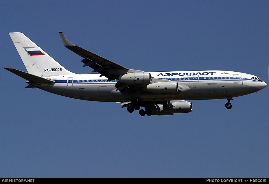 Aircraft Photo of RA-96005 | Ilyushin Il-96-300 | Aeroflot | AirHistory.net #78978