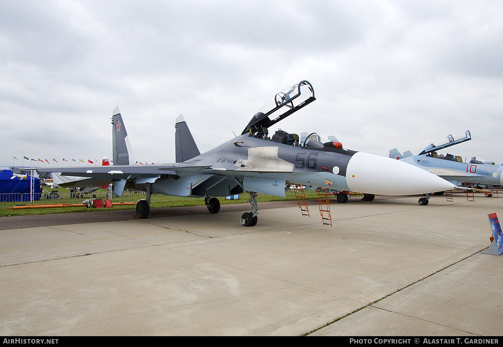 Aircraft Photo of 56 black | Sukhoi Su-30SM | Russia - Air Force | AirHistory.net #79009