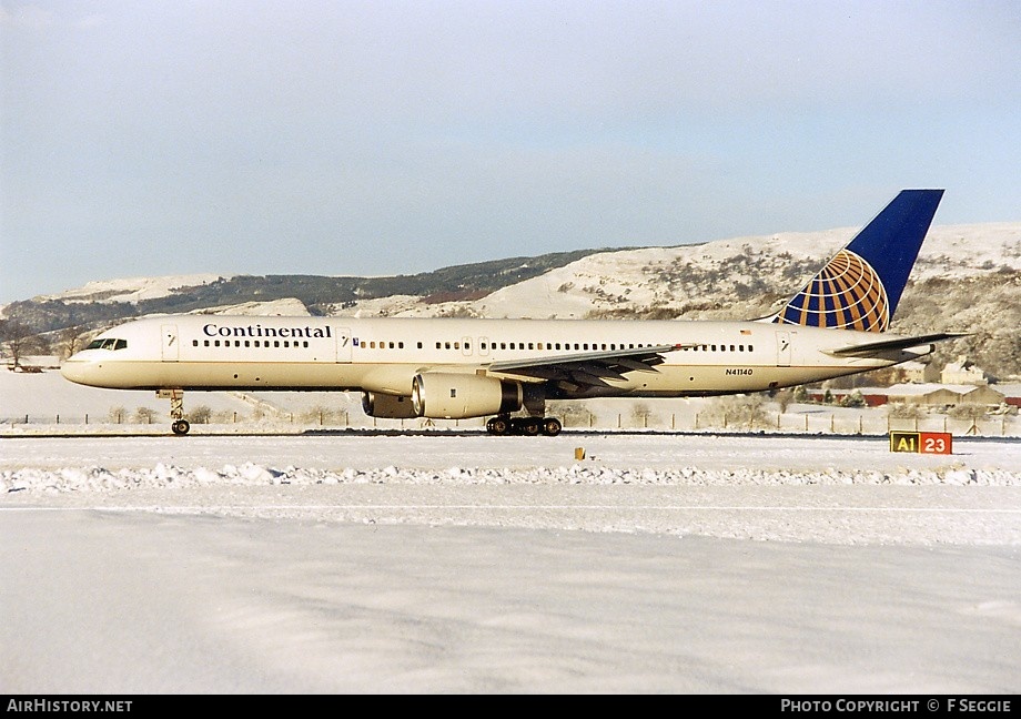 Aircraft Photo of N41140 | Boeing 757-224 | Continental Airlines | AirHistory.net #79010