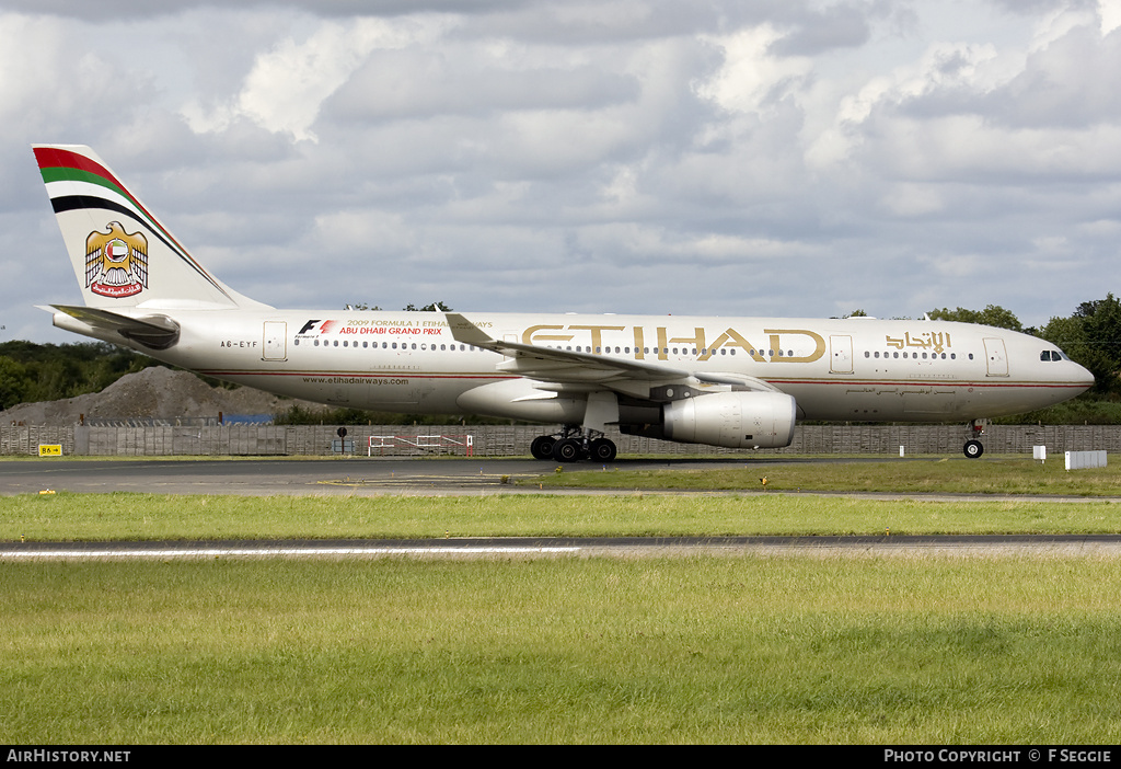 Aircraft Photo of A6-EYF | Airbus A330-243 | Etihad Airways | AirHistory.net #79034