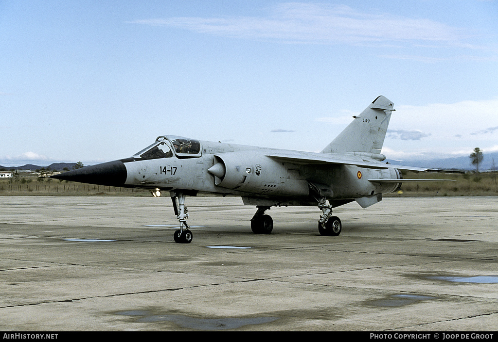 Aircraft Photo of C14-17 | Dassault Mirage F1CE | Spain - Air Force | AirHistory.net #79041