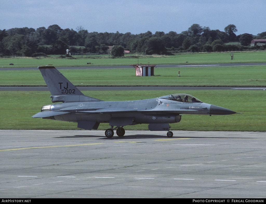 Aircraft Photo of 82-1002 / AF82-002 | General Dynamics F-16A Fighting Falcon | USA - Air Force | AirHistory.net #79059