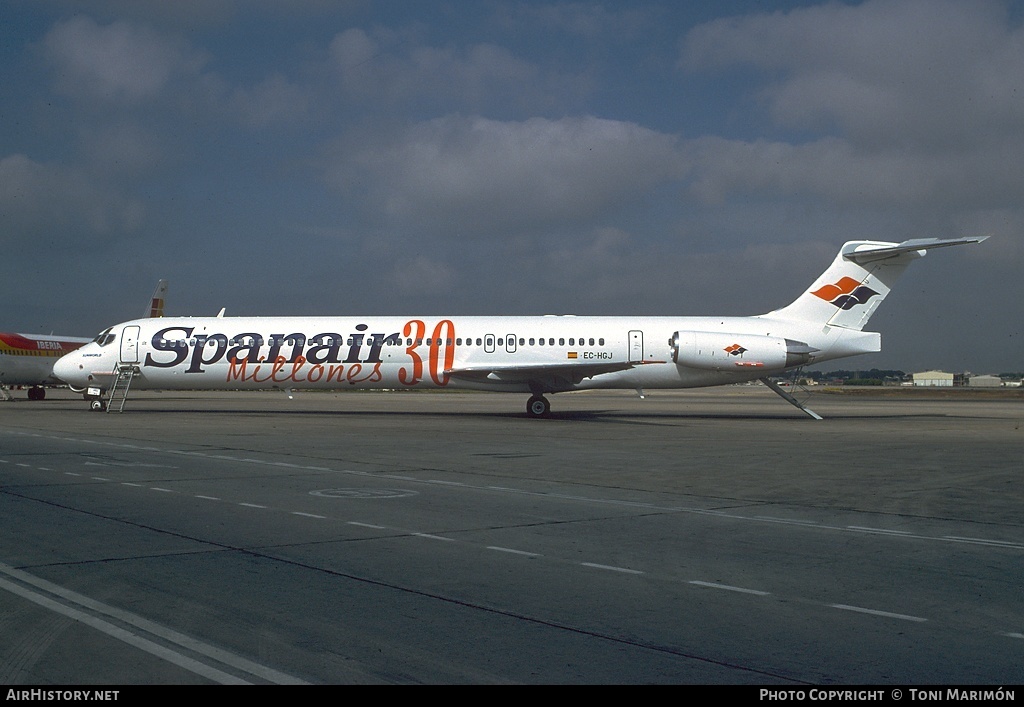 Aircraft Photo of EC-HGJ | McDonnell Douglas MD-82 (DC-9-82) | Spanair | AirHistory.net #79078