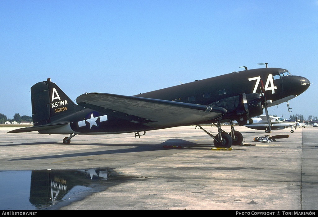 Aircraft Photo of N57NA / 315094 | Douglas DC-3(C) | Allied Air Freight | USA - Air Force | AirHistory.net #79093